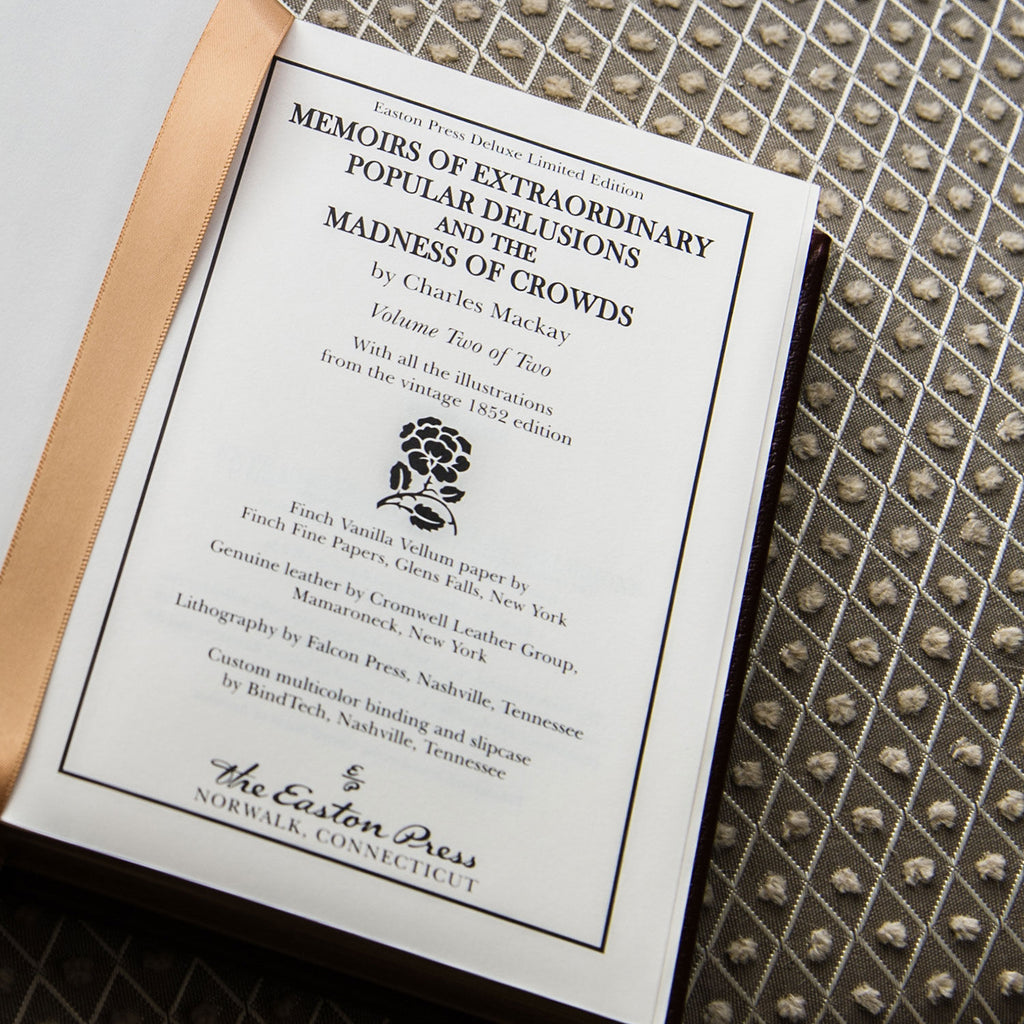 Easton Press Extraordinary Popular Delusions Leather Deluxe Edition